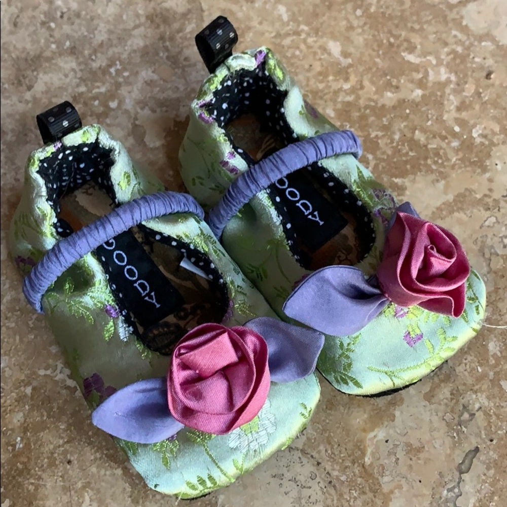 Moccasin Baby Shoes Floral
